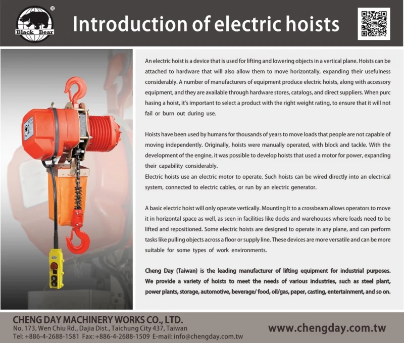 EDM-Introduction of Electric Hoists
